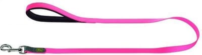 Hunter hondenriem convenience neon roze 120 cmx15 mm