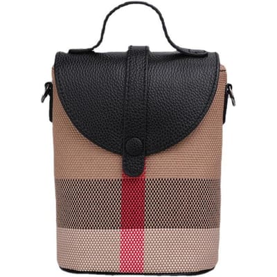 Crossbody Tas Trendy Nieuwe Mini Tas High-end en Modieuze Mobiele Telefoon Tas Ruitjes Tas black