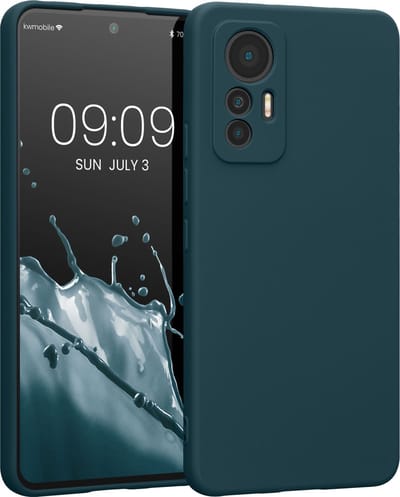 kwmobile telefoonhoesje geschikt voor Xiaomi 12 Lite 5G - Hoesje voor smartphone - Precisie camera uitsnede - TPU back cover in mat petrol