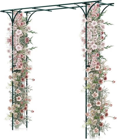 Metalen Rozenboog voor Klimplanten - 205 cm - Tuinboog voor Bruiloften en Decoratie