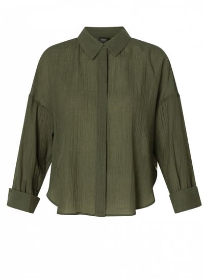 YEST CURVE Gilda Tops - Army Green - maat 2(50)