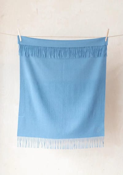 Babydekentje Blauw - 75x110 - Lamswol - TBCo Scotland