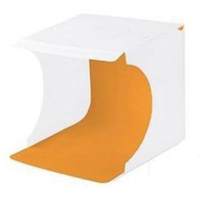 Boîte à lumière photo pliable alimentée par USB Mini tente de lumière LED de photographie portable avec 6 fonds pour white