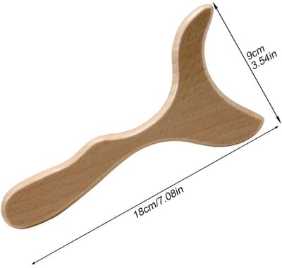 WiseGoods Luxe Houten Massage Stick - Gua Sha Tool - Lymfedrainage & Spiermassage - Rug / Nek / Schouders / Armen / Benen Massage