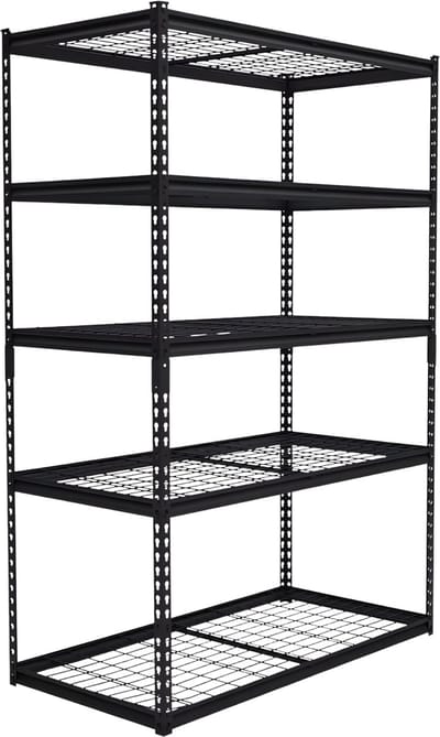 Garagerek 5-Laags - Zwaar Metalen Opbergrek - Verstelbare Planken voor Garage & Berging - 122x61x180 cm