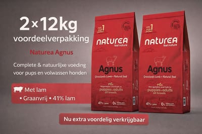 Naturea Naturals Agnus Grasslands Lamb 2x 12 kg Voordeelverpakking - Hond