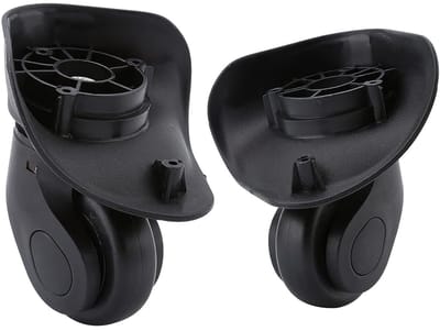 Universele Kofferwielen in Zwart - 1 Paar PVC Riemen voor Koffers en Trolleys, Vervangingsset voor Reisbagage