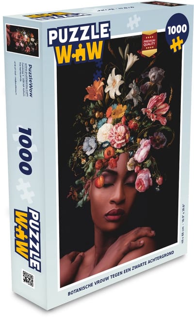 Puzzel Vrouw - Make up - Boeket - Legpuzzel - Puzzel 1000 stukjes volwassenen