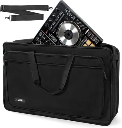 Draagbare Beschermtas voor DJ Controllers - Geschikt voor DDJ-200, Hercules Inpulse 200 en AKAI MK3, Ideaal voor Reizen en Opslag, Zwart, L:60x36x8CM