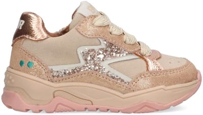 BunniesJR 225876-974 Meisjes Lage Sneakers - Roze - Leer - Veters