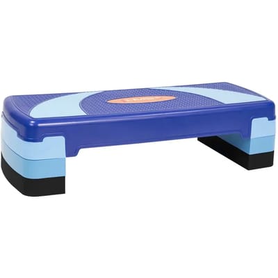 HMS AS004 Serie - Step voor Aerobics - Blauw - 3 Hoogteniveaus - Antislip Oppervlak