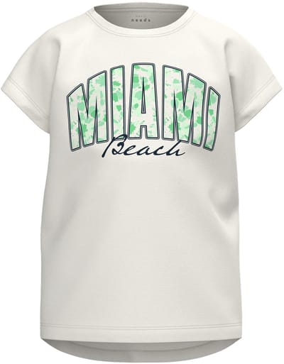 Name it t-shirt meisjes - ecru - Miami - NKFvigea - maat 116