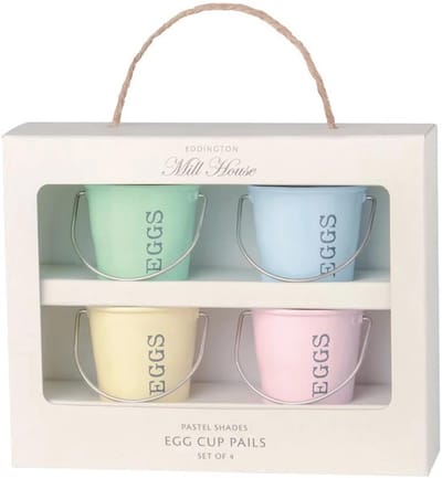 Eddingtons Eddingtons Egg Cup Buckets - Set van 4 pastelkleuren