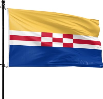 VlagDirect - Zwartewaterland vlag - Gemeente Zwartewaterland vlag - 90 x 150 cm.