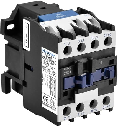 Allecto - AC-beveiliging - Magneetschakelaar - 3-polig - 24V 50/60Hz spoel - 25A - Geschikt voor industriële toepassingen - Model CJX2-2501