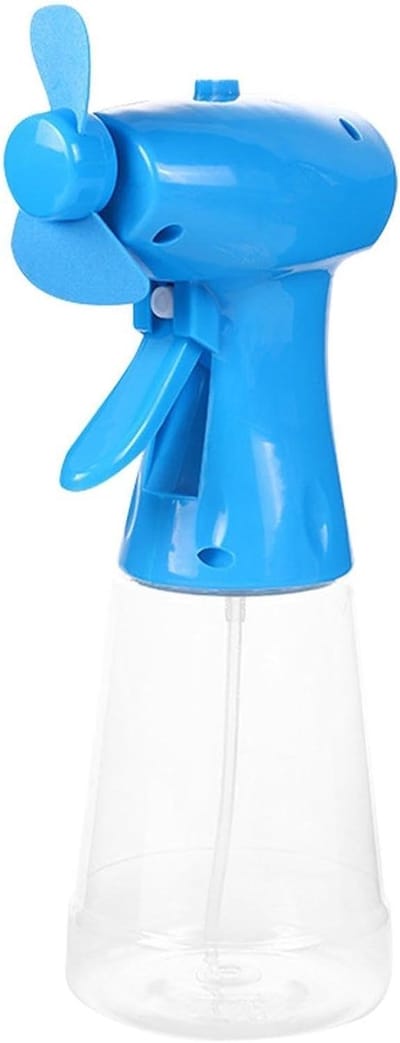 Ventilator met nevel - Draagbare koeler - Buiten verkoeling - Waterreservoir voor extra koelte - 350ml tank - Blauw
