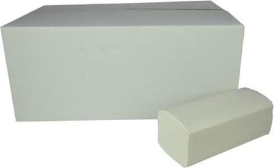 Handdoekpapier Z-vouw Wit, 2-laags, 22x24cm, 3200 vel/ds (20pakken/ds)