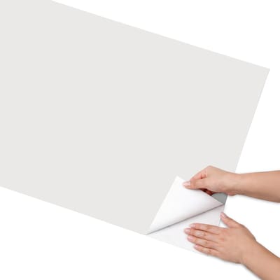 Coloray Meubel Wrap Folie - Grijs Meubelfolie - 65x130 cm - Decoratiefolie Zelfklevend Lichtgrijs - Meubelfolie Zelfklevend - Minimalist Meubelfolie - Wrapfolie Keuken - Wanddecoratie - Achtergronden en patronen