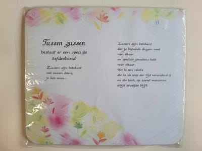 Muismat met prachtige tekst - Mousepad
