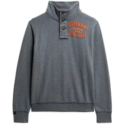 Superdry - Vintage Athletic sweatshirt met halve knoopsluiting - Heren - Truien
