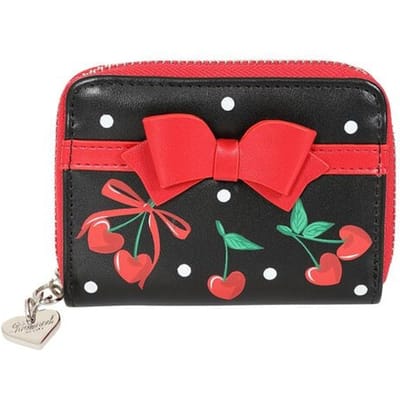 Banned Retro Portemonnee - Cherries and Bows Purse - voor Vrouwen - meerkleurig
