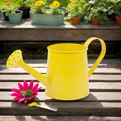 Plantengieter - Waterkan - Planten Verzorgen - Lange Precisie Uitloop - 1 Liter - Geel