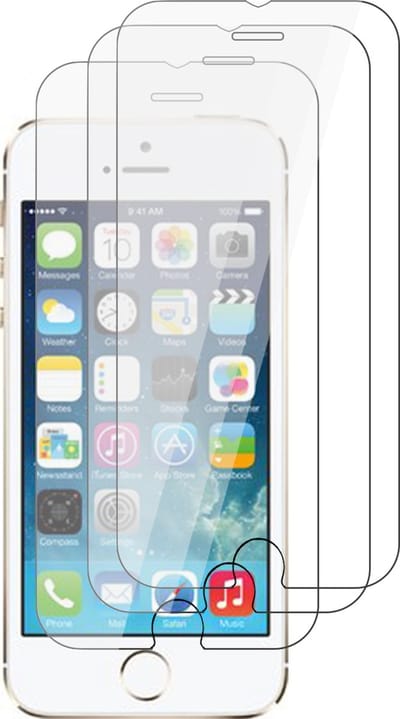Screenprotector geschikt voor iPhone 5 / 5s / 5C / SE - 3 Stuks Beschermglas Screenprotector Glas Screen Protector