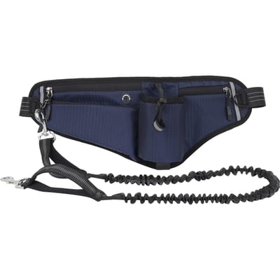 Handsfree Hondenriem Heuptas  Waterbestendig  Nachtreflecterend  Grote Capaciteit voor Buitenhond donkerblauwe kleur