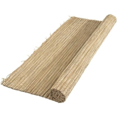 Natuurlijke zeggeluifel - 100% verduisterend - 1x3m - Dikte 6/7mm - NATUUR