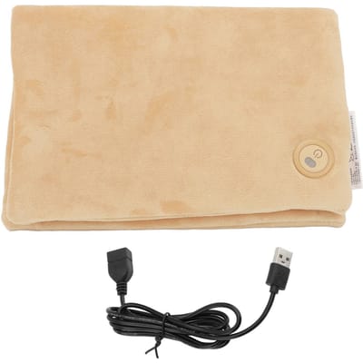 Elektrische Handwarmer 3 Temperatuurstanden Snelle Verwarming Opvouwbare Verwarmde Handwarmer Pouch voor Kou beige