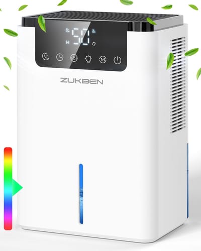 Luchtontvochtiger - Vochtvreter - Vochtige Ruimtes - Stil Slaap Comfort - 2.2L Tank - Wit