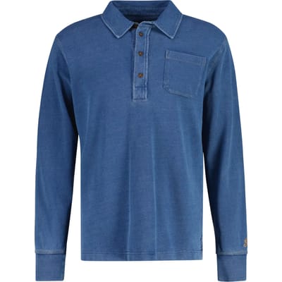 Gant Trui Cotton Indigo Dyed Finish Rugger Indigo / male