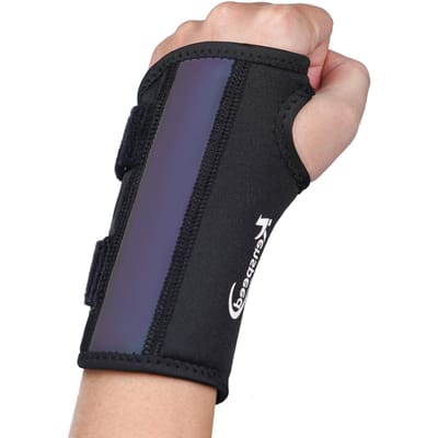 Attelle de poignet avec attelles pour le soutien du canal carpien Attelle de soutien du poignet pour la douleur au poignet Arthrite Tendinite Entorses Blessures S/M