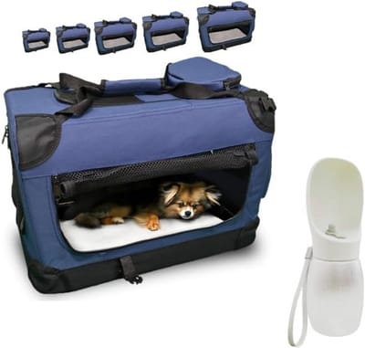 Opvouwbare Hondenbox XL voor Auto en Reizen - Ademende en Draagbare Transporttas voor Hond en Kat
