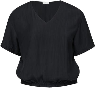 s.Oliver - female - Gestructureerde blouse in O-vorm