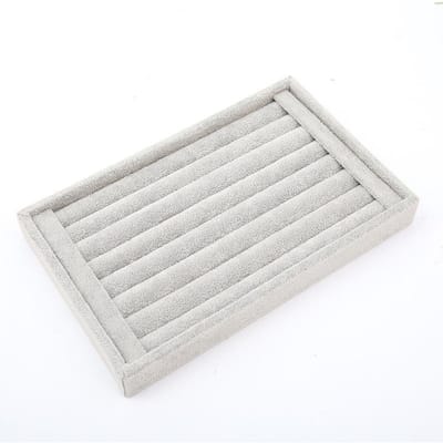Fluwelen sieraden opberglade Ring oorbellen display box Broche handgemaakte classificatie organizer Exquise lade case