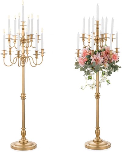 Grote Gouden Kandelaar Slaapkamer/Bruiloft Decoratie 13-Arms 130cm Hoog