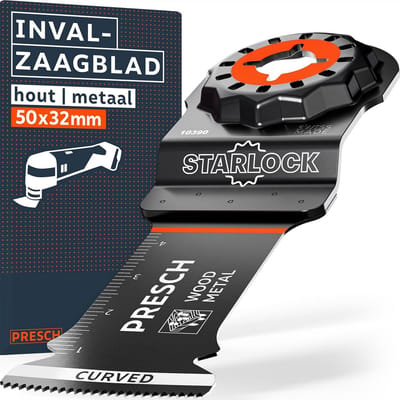 Multitool Zaagblad - Metaal Hout - Precisie Zagen - Starlock Snelwissel - 50x32mm - Zilver