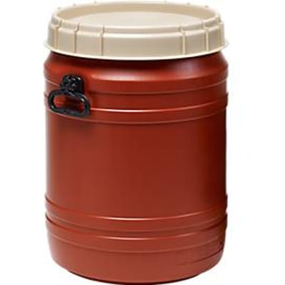 Vat met zeer wijde hals - Ø 410 x H 573 mm - 64 liter - bruin/beige