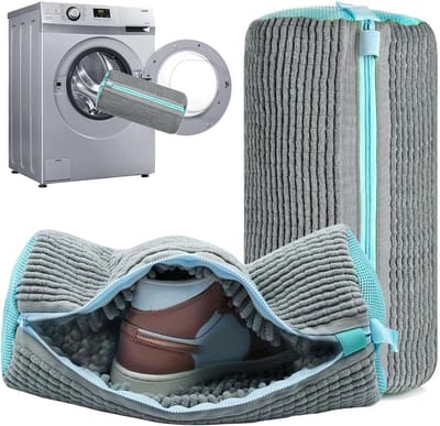 Waszak voor Kinderschoenen, Herbruikbare en Diep Reinigende Tas voor Sneakers, 2 Stuks, Ideaal voor Kleding en Delicate Schoenen - 15 x 22 cm