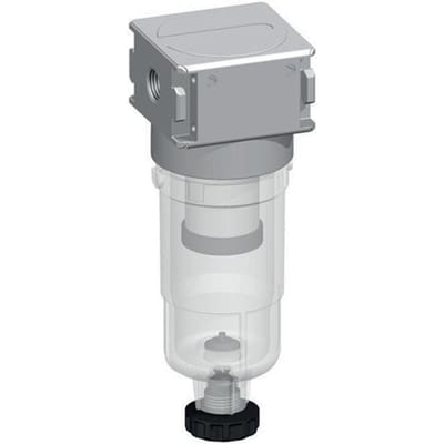 Voorfilter 0.3micron G1/8'' 130l/min Semi-Auto Polycarbonaat Multifix 0