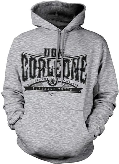 The Godfather Don Corleone Superano Tutto-hoodie, grijs gemêleerd