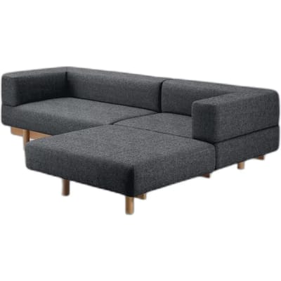 Bank met rechte chaise longue 11 Emko Alchemist