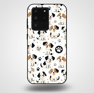 Smartphonica Telefoonhoesje voor Samsung Galaxy S20 Ultra met honden opdruk - TPU backcover case honden design geschikt voor Samsung Galaxy S20 Ultra