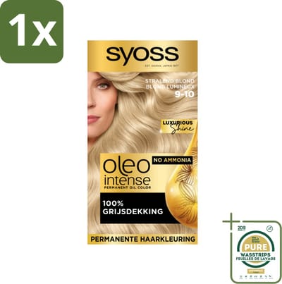 Syoss Oleo Intense - Haarverf - 9-10 - Stralend Blond - 115ml