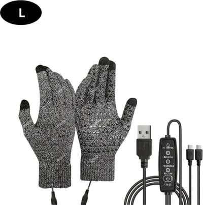 Bovista Winterhandschoen - Wanten - Gloves - Touchscreen Handschoenen - Handschoenen Winter - Grijs - Maat L