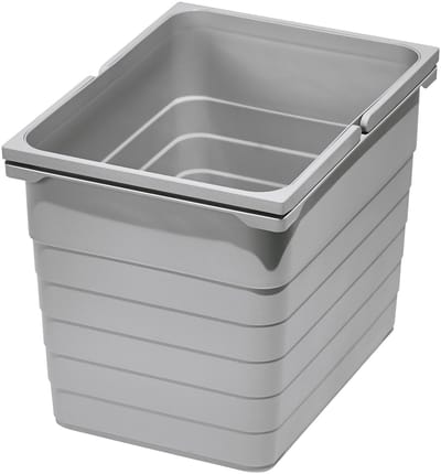 Ninka eins2vier Afvalbak 17 L 310 x 306 x 230 mm grijs aluminium