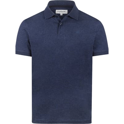 McGregor Melange Jersey Polo Medium Blue Size: S | Polo Shirts Outlet | Heren | Blauw