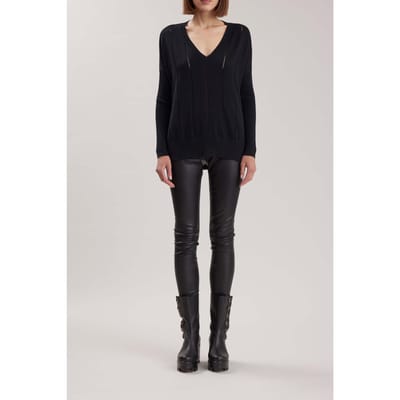 Anne Fontaine Imanol Black Size: L | Sweaters Outlet | Dames | Zwart