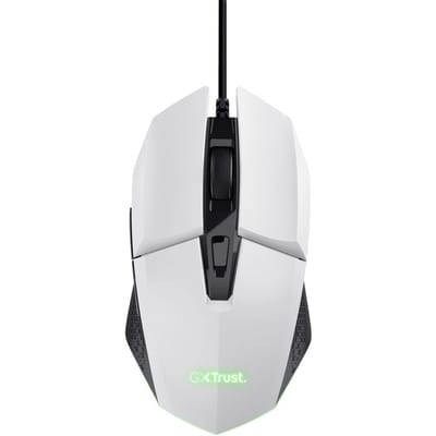 Trust GXT 109W Felox - Gaming Muis - Bedraad - 6400 DPI - RGB Verlichting - Wit